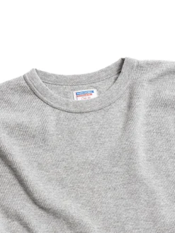 LOT.54002 THERMAL CREW NECK TEE H.GREY | DUBBLE WORKS Sale