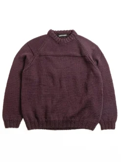 MIX STITCH JUMPER WOOLY BLACKBERRY | CASEY CASEY Fashion