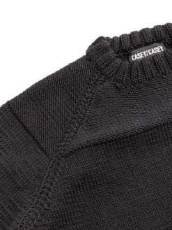 MIX STITCH JUMPER WOOLY BLACK | CASEY CASEY New