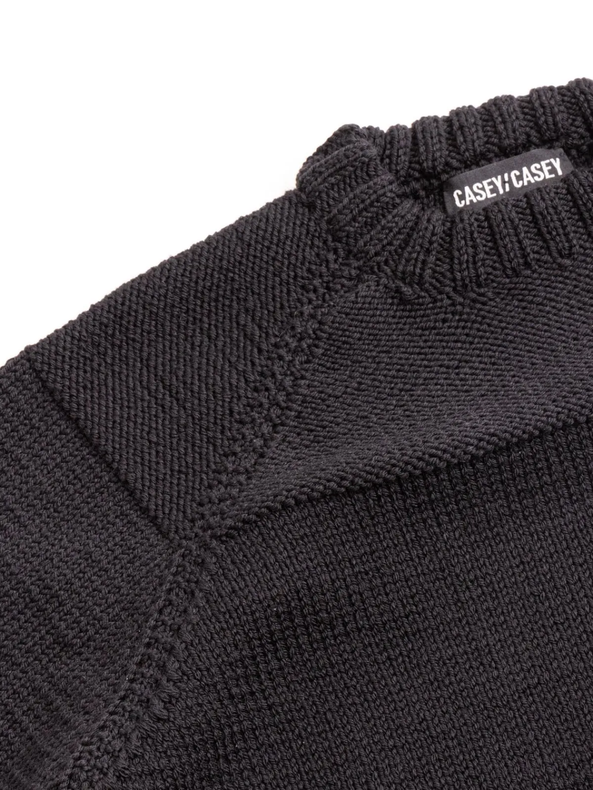 MIX STITCH JUMPER WOOLY BLACK | CASEY CASEY New
