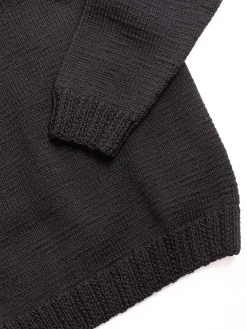MIX STITCH JUMPER WOOLY BLACK | CASEY CASEY New