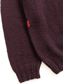 MIX STITCH JUMPER WOOLY BLACKBERRY | CASEY CASEY Fashion