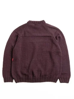 MIX STITCH JUMPER WOOLY BLACKBERRY | CASEY CASEY Fashion