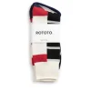 MULTI RUGGER PATTERN CREW SOCKS RED/WHT/NVY | RoToTo Cheap