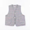 Navy/Green/Orange CP Glen Plaid Upland Vest | Engineered Garments Hot