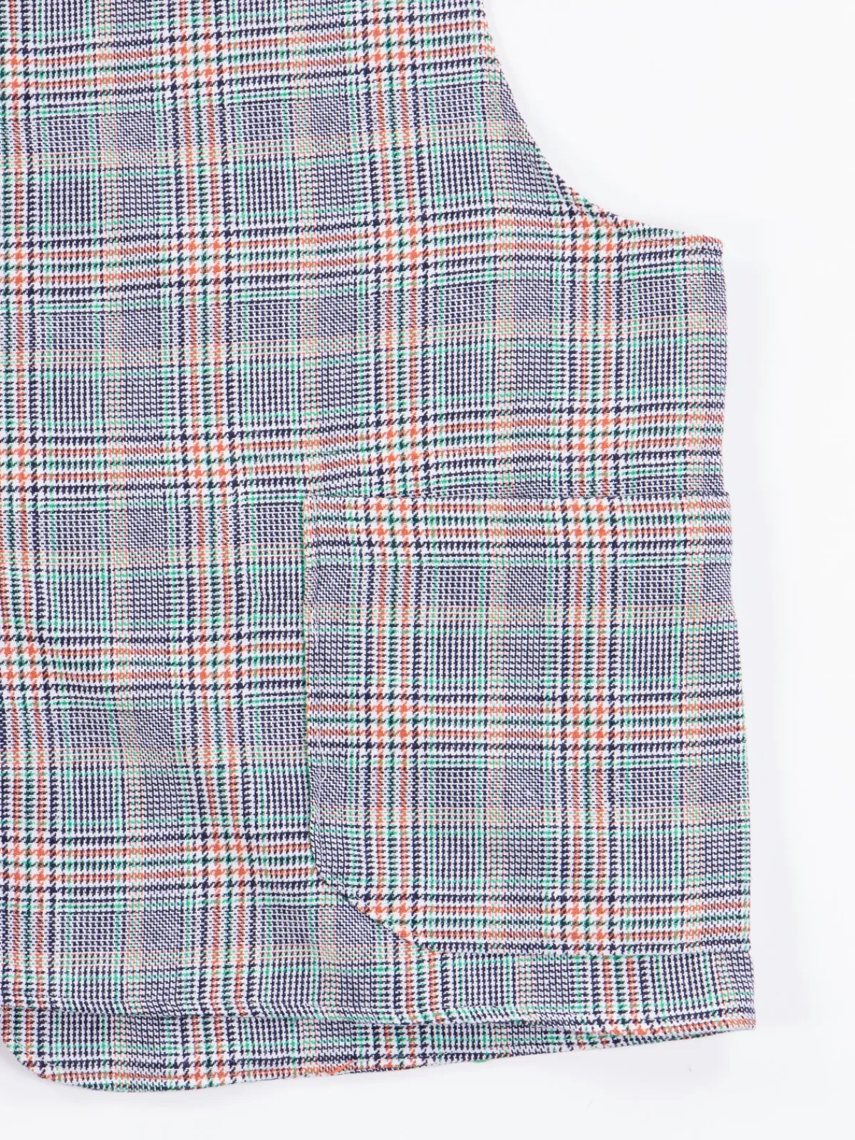 Navy/Green/Orange CP Glen Plaid Upland Vest | Engineered Garments Hot