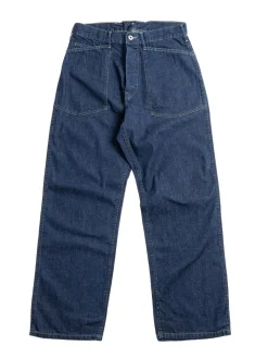 (1301–8DI) ARMY PANTS INDIGO DENIM YELLOW STITCH | Post O’alls Hot