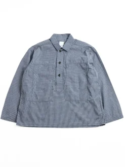 (1204–ICI) ARMY SHIRT INDIGO CHECK | Post O’alls Sale