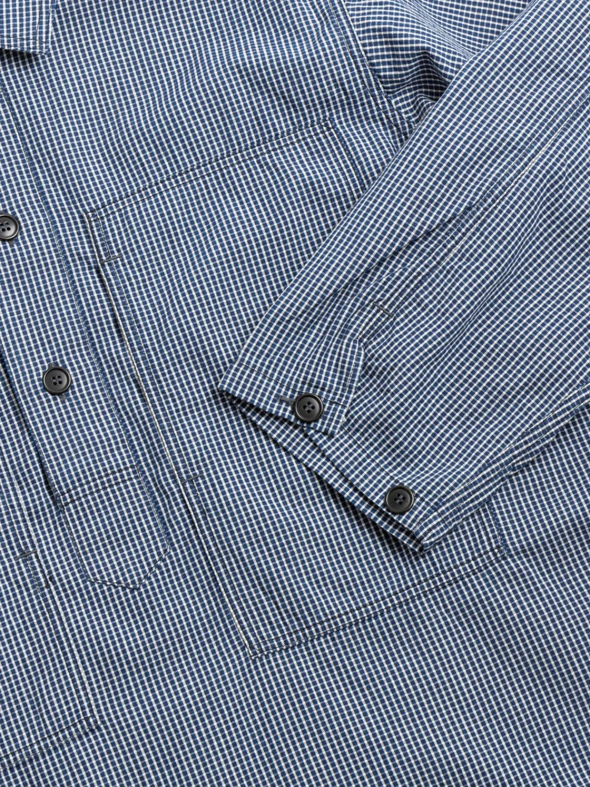 (1204–ICI) ARMY SHIRT INDIGO CHECK | Post O’alls Sale