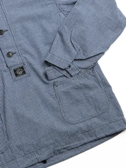 (1105&ndash;ICI) NAVY PARKA INDIGO CHECK | Post O&rsquo;alls Store