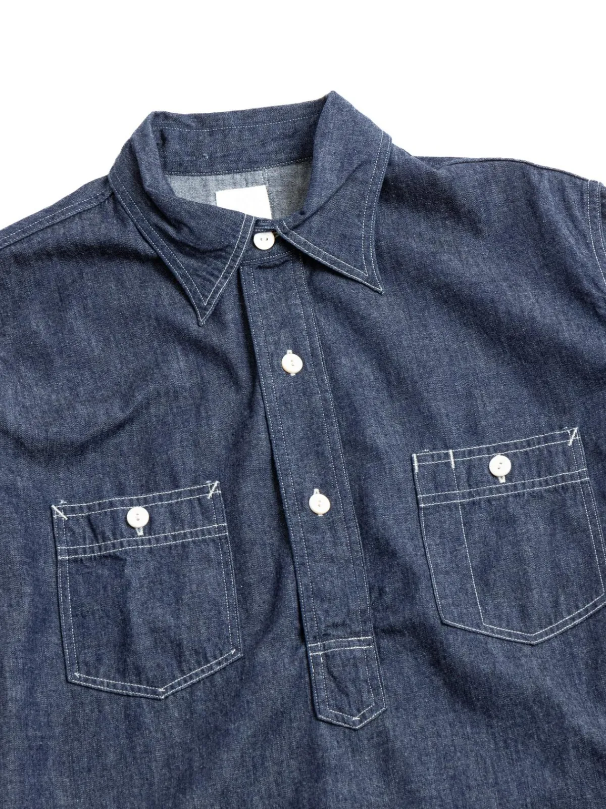 (1202–LDI) No.2 SHIRT LIGHT DENIM | Post O’alls Fashion