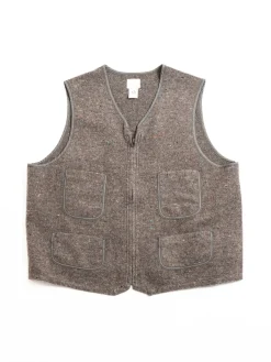 (1502–TWB) FLEECE VEST TRASHED WOOL BASE | Post O’alls New