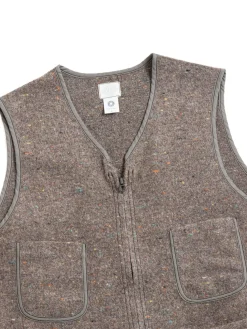(1502&ndash;TWB) FLEECE VEST TRASHED WOOL BASE | Post O&rsquo;alls New