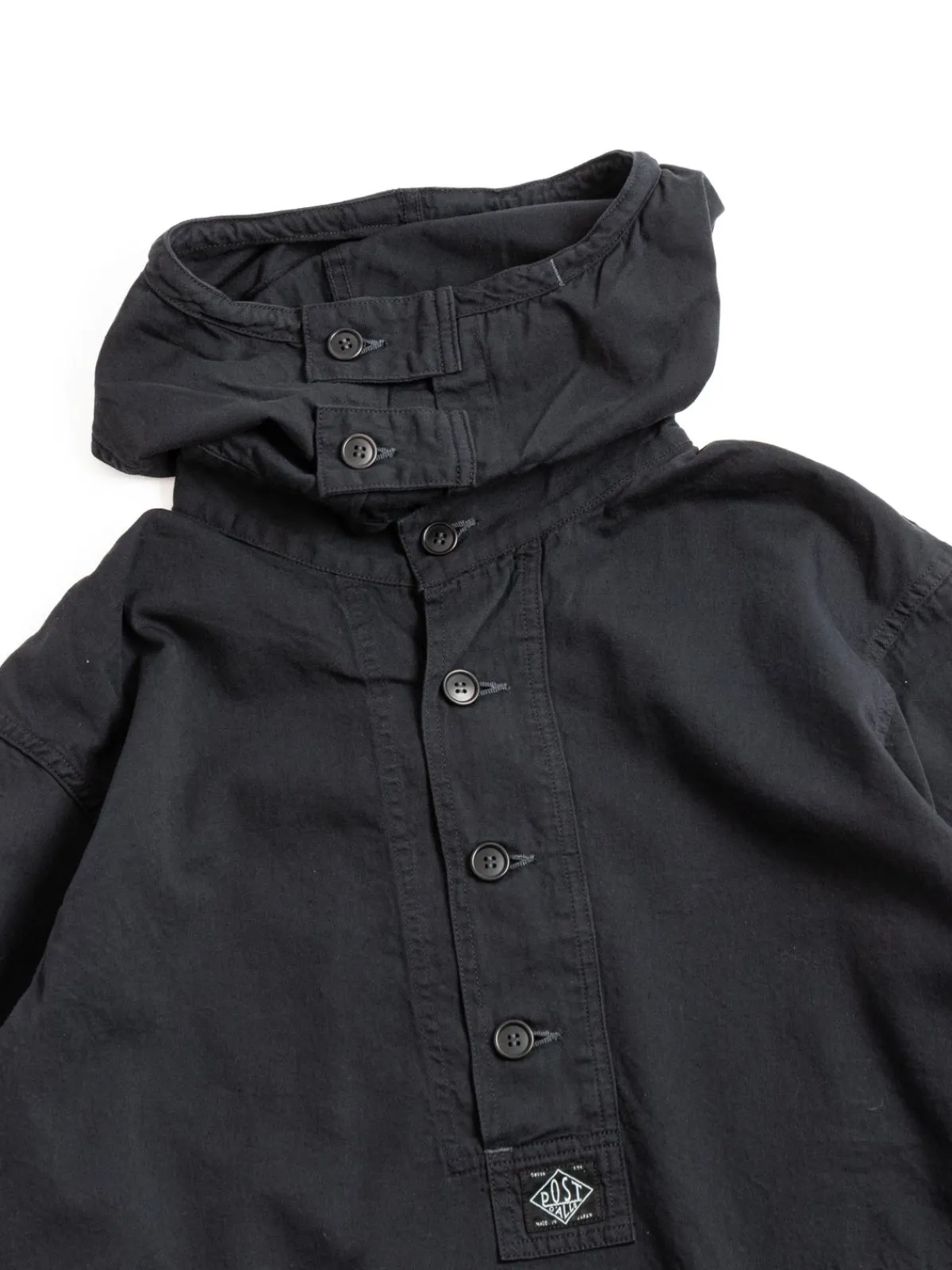 (1105–VTC) NAVY PARKA VINTAGE TWILL CHARCOAL | Post O’alls Fashion