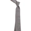 NECK TIE NAVY BROWN COTTON SQUARE JACQUARD | Engineered Garments Fashion