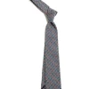 NECK TIE NAVY BROWN COTTON GEO JACQUARD | Engineered Garments New
