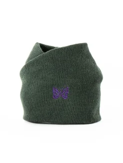 NECK WARMER MERINO WOOL OLIVE | Needles Fashion