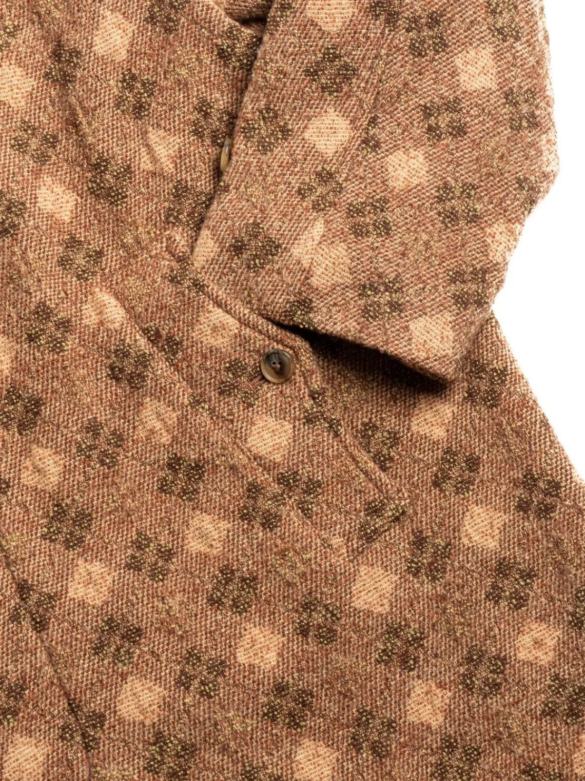 BALCOLLAR COAT W/N ARGYLE JQ BROWN | Needles Clearance