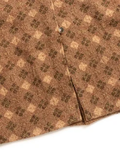 BALCOLLAR COAT W/N ARGYLE JQ BROWN | Needles Clearance