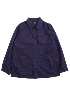 D.N. COVERALL BACK SATEEN NAVY | Needles Cheap