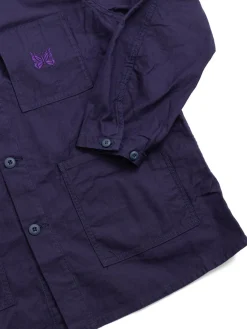 D.N. COVERALL BACK SATEEN NAVY | Needles Cheap