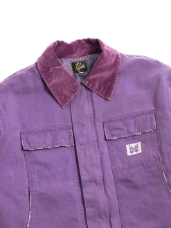 LUMBERJACK COAT 11OZ COTTON PURPLE | Needles Hot