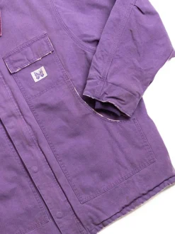 LUMBERJACK COAT 11OZ COTTON PURPLE | Needles Hot
