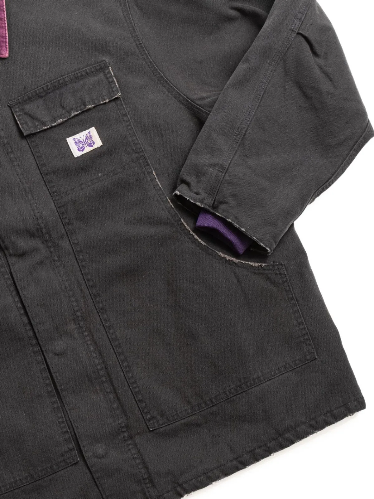 LUMBERJACK COAT 11OZ COTTON BLACK | Needles Clearance