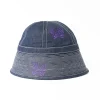 SAILOR HAT 10oz C/L DENIM / PAPILLON EMB | Needles Discount