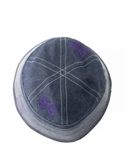 SAILOR HAT 10oz C/L DENIM / PAPILLON EMB | Needles Discount