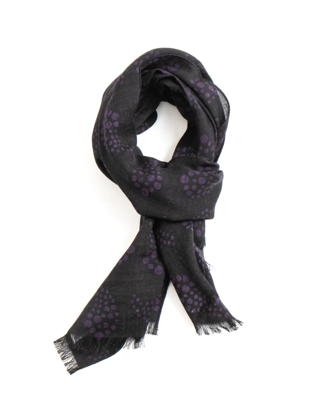 STOLE W/S TWILL PAISLEY BLACK | Needles Sale