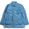 NO.4590 AWA HAND DYE JUNGLE JACKET ASAGI | Studio D&rsquo;Artisan Sale