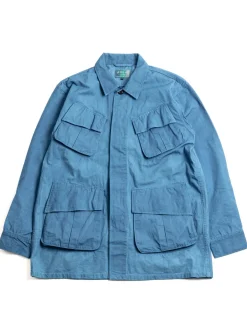 NO.4590 AWA HAND DYE JUNGLE JACKET ASAGI | Studio D’Artisan Sale