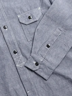 NO.5333A CHAMBRAY SHIRT BLUE | Studio D&rsquo;Artisan Fashion