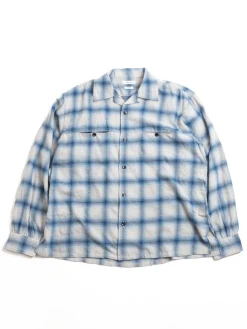 OPEN–NECKED SHIRT BLUE | SEUVAS Fashion