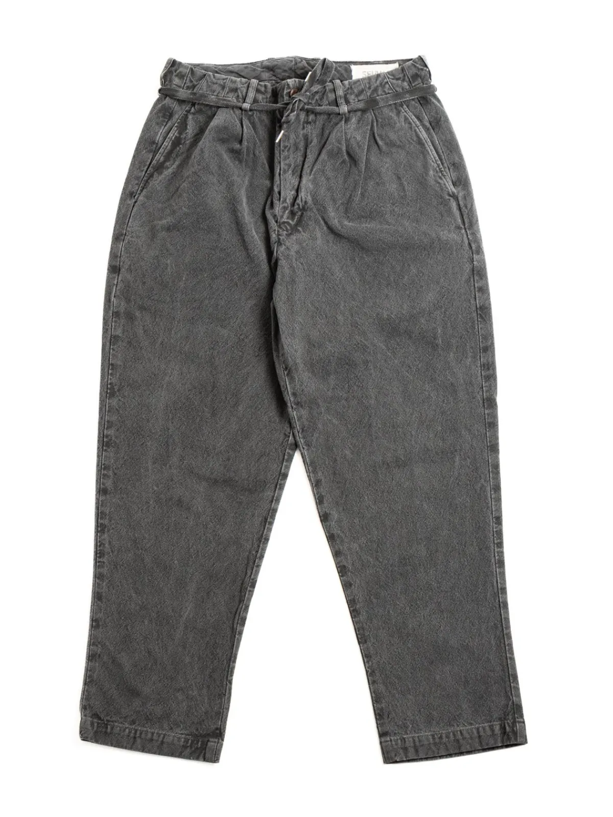 10oz CANVAS TAPERED PANTS H–BLACK | SEUVAS Shop