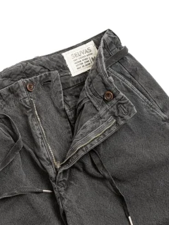 10oz CANVAS TAPERED PANTS H–BLACK | SEUVAS Shop