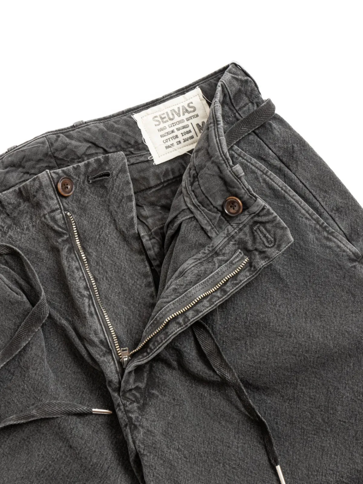 10oz CANVAS TAPERED PANTS H–BLACK | SEUVAS Shop