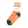 PILE ROOM SOCK CHECKERBOARD BEIGE/D.GREEN | RoToTo Cheap