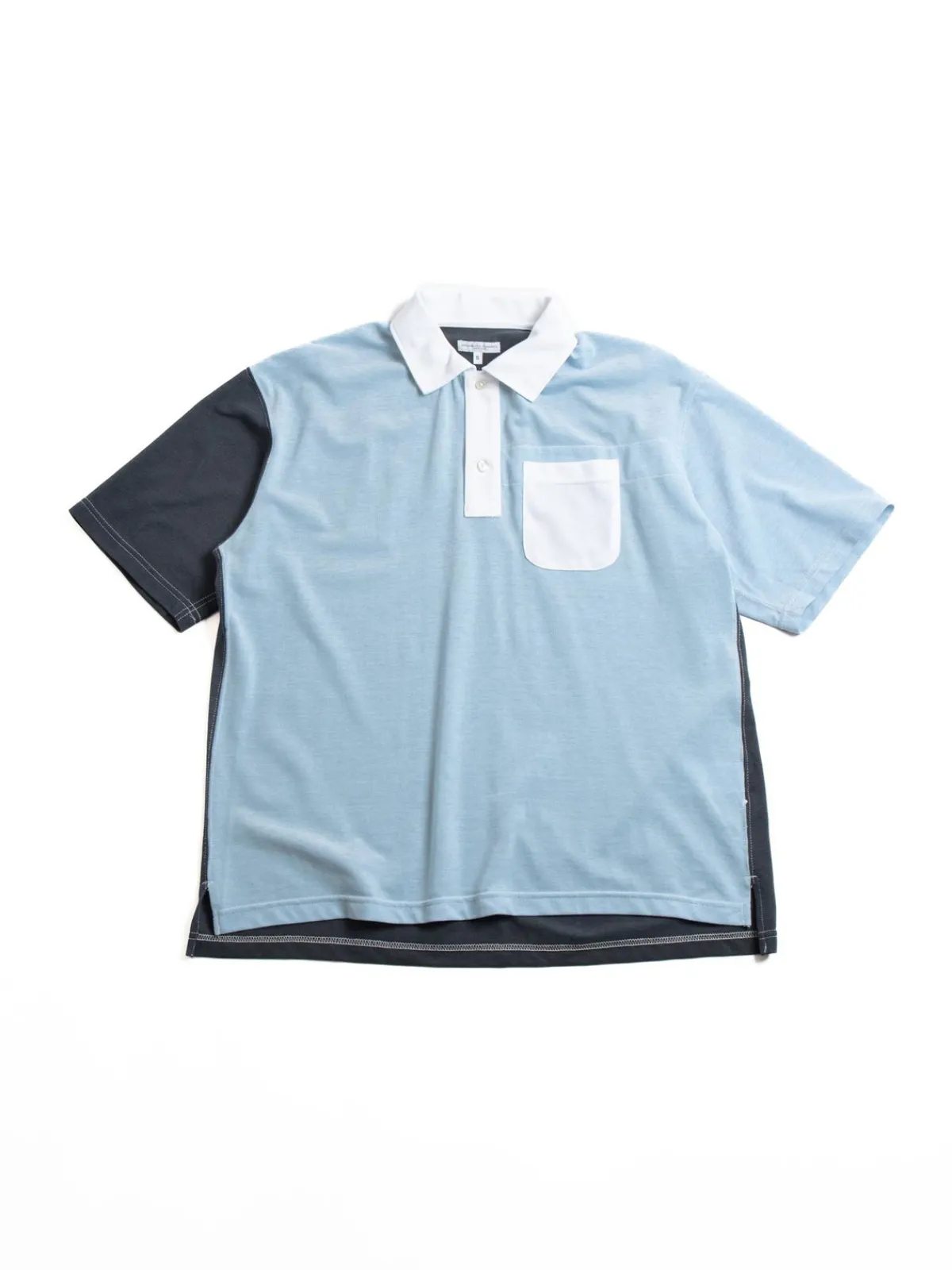 POLO SHIRT COMBO LT. BLUE COTTON PIQUE | Engineered Garments Best Sale