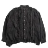 REBUILD BY FLANNEL SHIRT RIBBON WIDE OVER DYE BLACK (C) | Needles Store