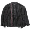 REBUILD BY FLANNEL SHIRT RIBBON WIDE OVER DYE BLACK (B) | Needles Store