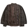 REBUILD BY FLANNEL SHIRT RIBBON WIDE OVER DYE BROWN (B) | Needles Best Sale