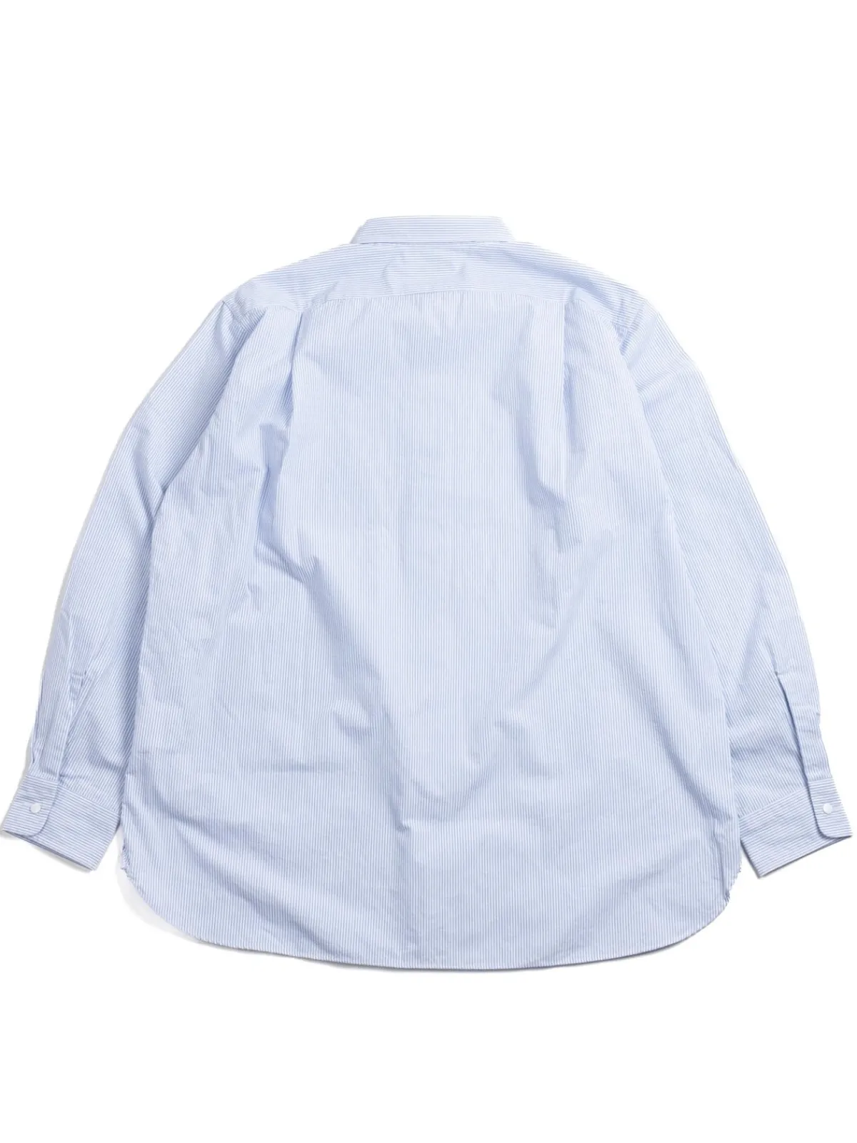REGULAR COLLAR STRIPE WIND SHIRT SAX | Nanamica Best Sale