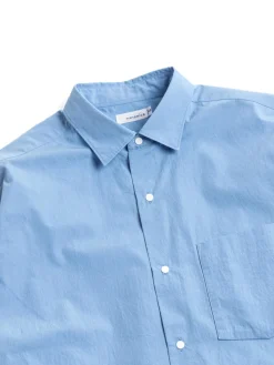 REGULAR COLLAR WIND SHIRT SAX | Nanamica Discount