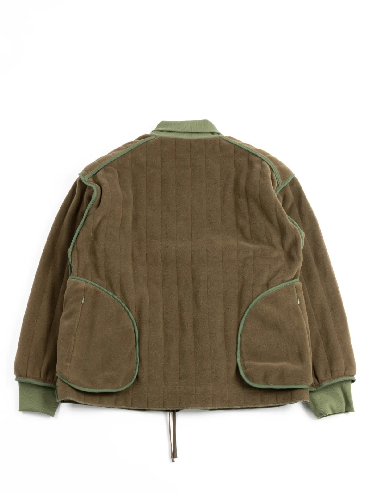 REVERSIBLE QUILT PULLOVER OLIVE | The Bureau Belfast Cheap