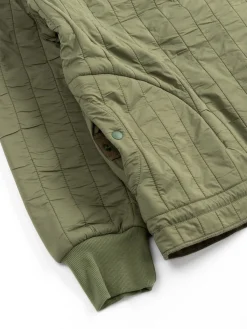 REVERSIBLE QUILT PULLOVER OLIVE | The Bureau Belfast Cheap