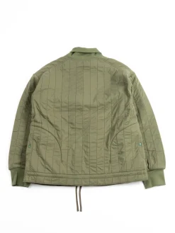 REVERSIBLE QUILT PULLOVER OLIVE | The Bureau Belfast Cheap