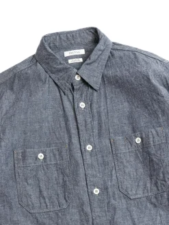 SELVEDGE INDIGO CHAMBRAY WORK SHIRTS INDIGO | SEUVAS Fashion