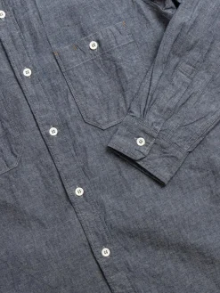 SELVEDGE INDIGO CHAMBRAY WORK SHIRTS INDIGO | SEUVAS Fashion